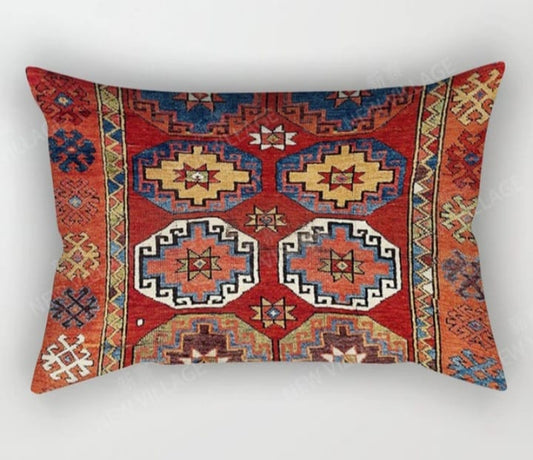 Saraiki Jute Elegance: Digital Printed Cushion Covers - 12 x 22