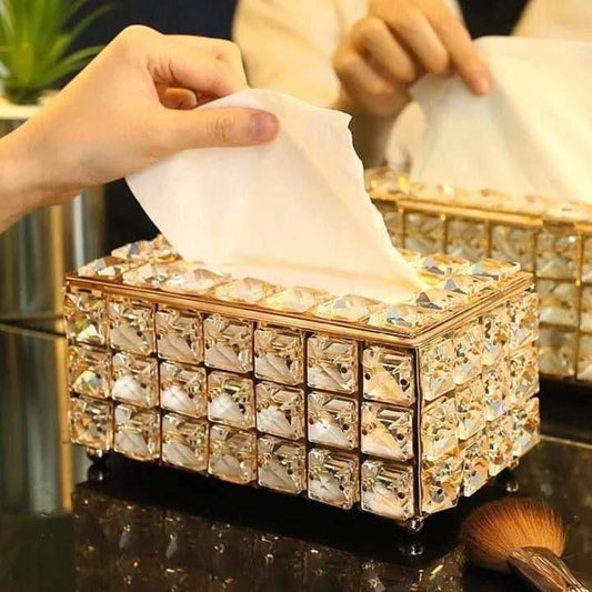 Exquisite Crystal Tissue Box